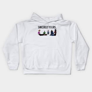 Sincerely Yours, The Breakfast Club (Black Font) Kids Hoodie